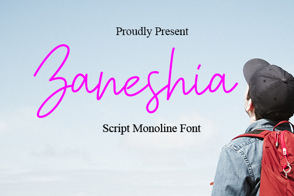 Zaneshia Font Poster 1