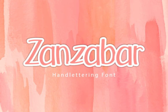 Zanzabar Font Poster 1
