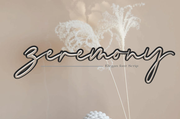 Zeremony Font Poster 1