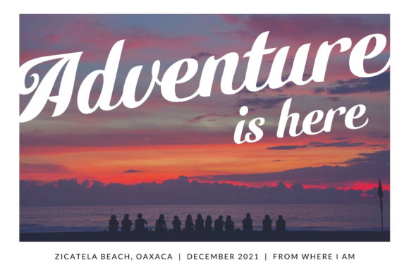 Zicatela Font Poster 2