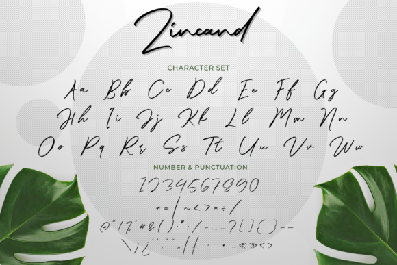 Zincand Font Poster 3