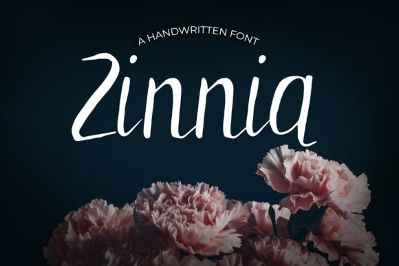 Zinnia Font Poster 1