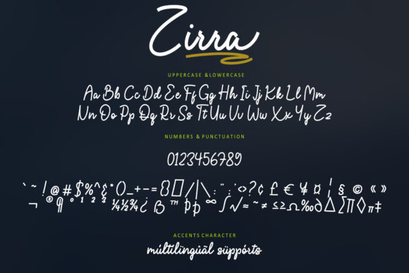 Zirra Font Poster 6