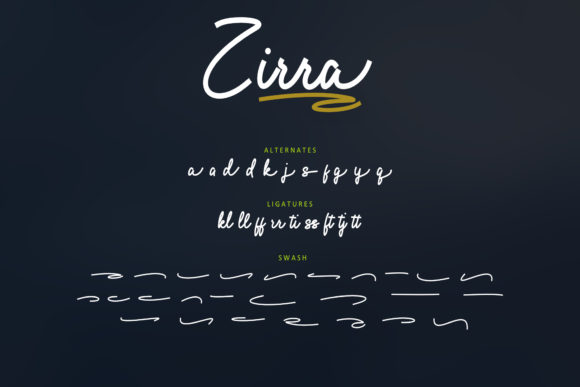 Zirra Font Poster 7