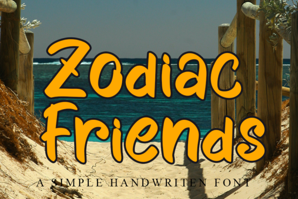 Zodiac Friends Font Poster 1