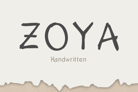 Zoya Font Poster 1