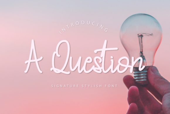 A Question Font Poster 1