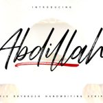 Abdillah Font Poster 1