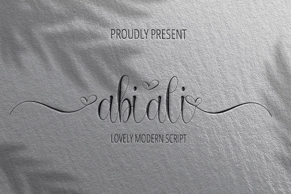 Abiali Font Poster 1