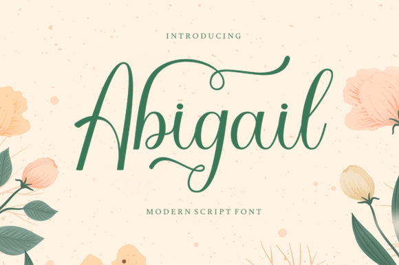 Abigail Font Poster 1