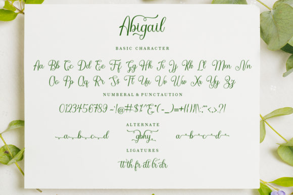 Abigail Font Poster 3