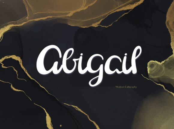 Abigail Font Poster 1