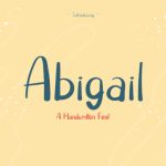 Abigail Font Poster 1