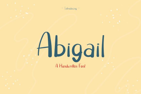 Abigail Font Poster 1