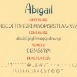 Abigail Font Poster 3