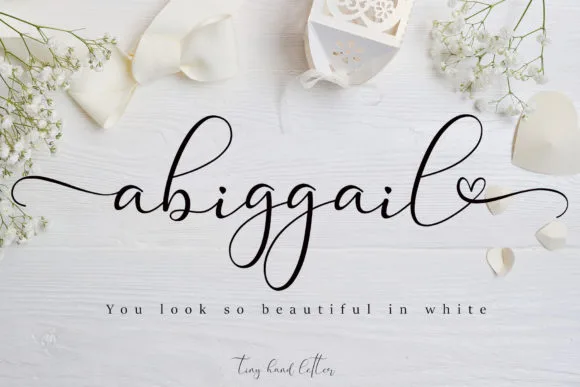 Abiggail Font Abiggail Font Poster 1