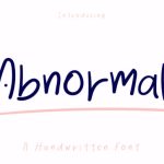 Abnormal Font Poster 1