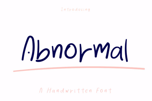 Abnormal Font Poster 1