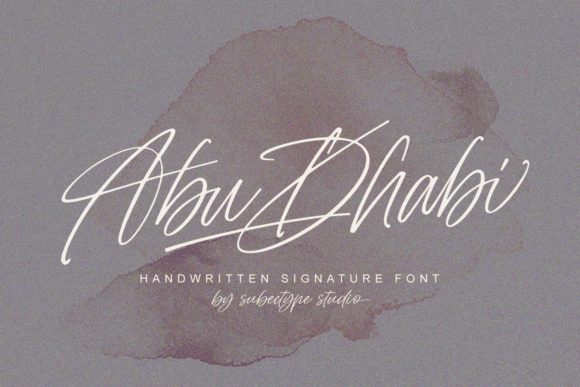 Abu Dhabi Font Poster 2