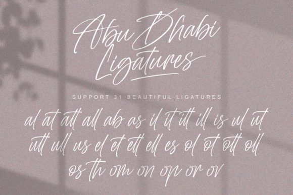 Abu Dhabi Font Poster 6