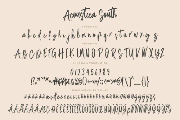 Acoustica South Font Poster 7