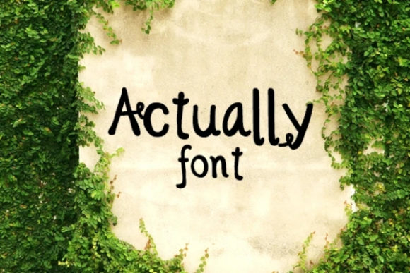 Actually Font Poster 1