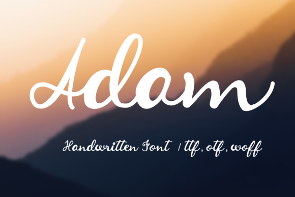 Adam Font Adam Font Poster 1