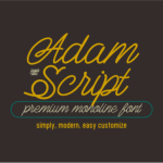Adam Script Font Poster 1