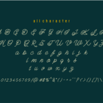 Adam Script Font Poster 7