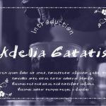 Adelia Gatatis Font Poster 1
