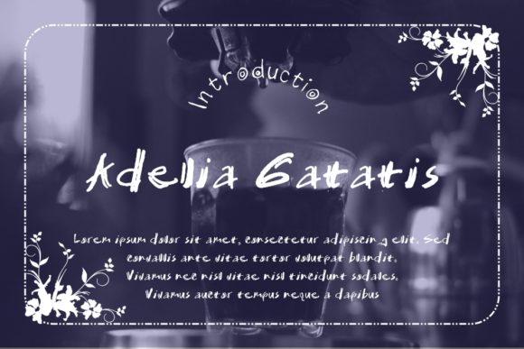Adelia Gatatis Font Poster 1