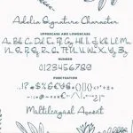 Adelia Signature Font Poster 6
