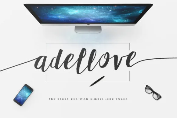 Adellove Font Adellove Font Poster 1