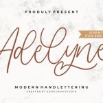 Adelyne Font Poster 1