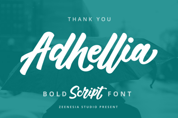 Adhellia Font Poster 11