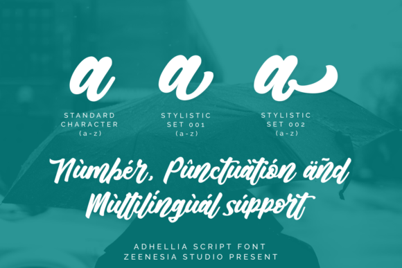 Adhellia Font Poster 9