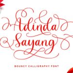 Adinda Sayang Font Poster 1