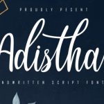 Adistha Font Poster 1