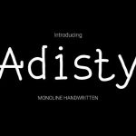 Adisty Font Poster 1