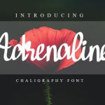 Adrenaline Font Poster 1