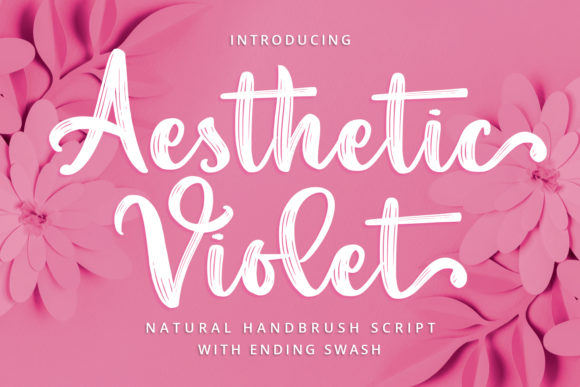 Aesthetic Violet Font