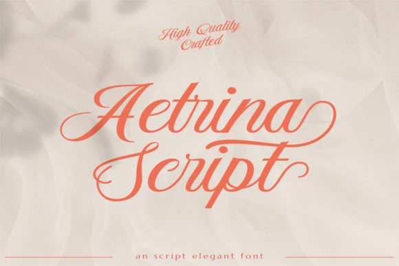 Aetrina Script Font Poster 1