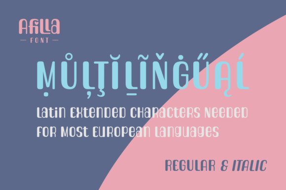 Afilla Font Poster 3