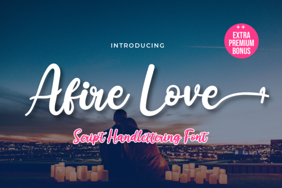 Afire Love Font Poster 1