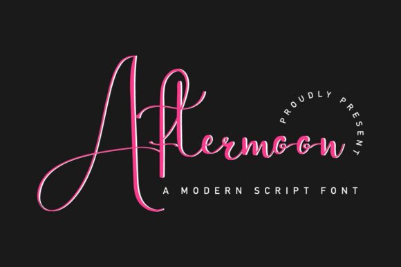 Aftermoon Font Poster 1