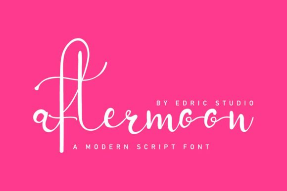 Aftermoon Font Poster 2