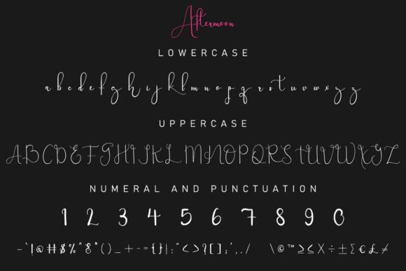 Aftermoon Font Poster 5