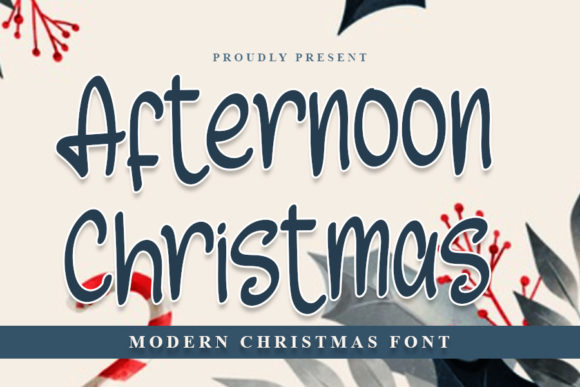 Afternoon Christmas Font Poster 1