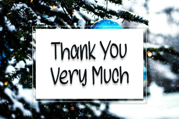 Afternoon Christmas Font Poster 5
