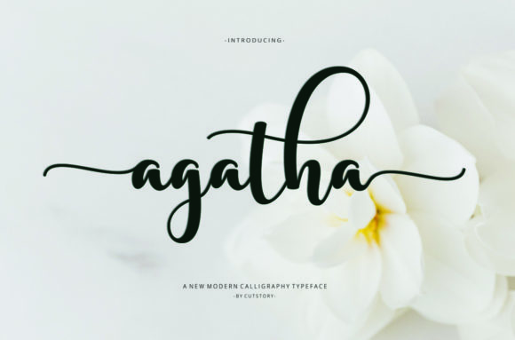 Agatha Font Poster 1